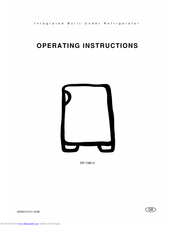 Electrolux ER 1380 U Operating Instructions Manual