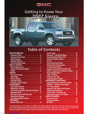 GMC 2007 Sierra Getting To Know Manual