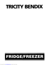 Tricity Bendix Fridge/Freezer Instruction Book