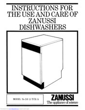 Zanussi DS 15 TCA Instructions For Use And Care Manual