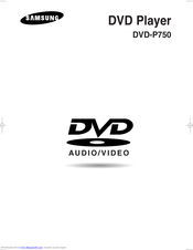 Samsung DVD-P750 Instruction Manual
