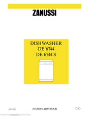 Zanussi DE 6744 S Instruction Book