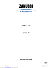 Zanussi Electrolux ZF 22 W Instruction Book