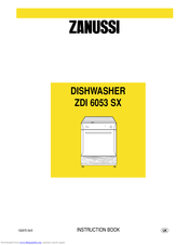 Zanussi ZDI 6053 SX Instruction Book