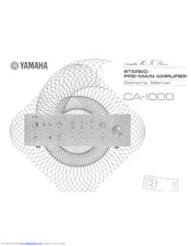 Yamaha CA-1000 Owner's Manual