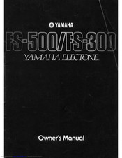 Yamaha Electone FS-300 Owner's Manual