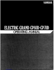 Yamaha Electric Grand CP-70D Operating Manual
