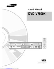 Samsung DVD-V7500K User Manual