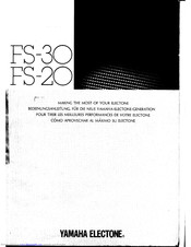 Yamaha Electone FS-20 Manual