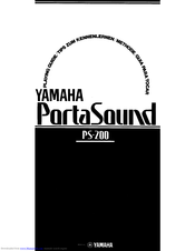Yamaha PortaSound PS-200 Playing Manual