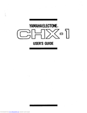 Yamaha Electone CHX-1 User Manual