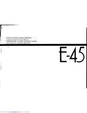 Yamaha Electone E-45 Manual