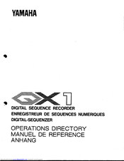 Yamaha QX1 Operations Directory