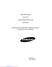 Samsung SGH-J706 User Manual