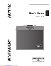 Behringer Vintager AC112 User Manual