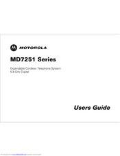 Motorola MD7251 Series User Manual