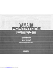 Yamaha PortaTone PSR-6 Owner's Manual
