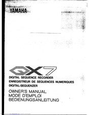 Yamaha QX-7 Owner's Manual