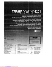Yamaha YST-NC1 Owner's Manual