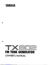 Yamaha TX-802 Owner's Manual