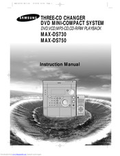 Samsung MAX-DS750 Instruction Manual