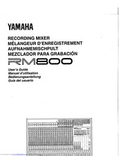 Yamaha RM800 User Manual