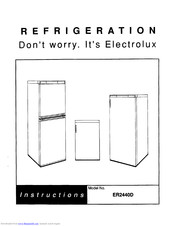 Electrolux ER2440D Instructions Manual