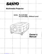 SANYO PLC-XF10NZ Owner's Manual