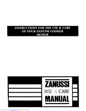 Zanussi HC9518 Use & Care Manual