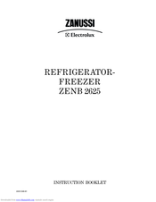 Zanussi Electrolux ZENB 2625 Instruction Booklet