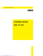 Zanussi ZHC 95 ALU Instruction Booklet