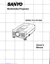 SANYO PLC-XP10NA Owner's Manual