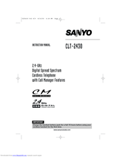 Sanyo CLT-2430 Instruction Manual