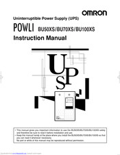 Omron POWLI BU50XS Instruction Manual