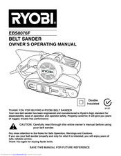 Ryobi EBS8076F Owner's Operating Manual