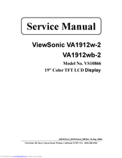 ViewSonic VA1912w-2 Service Manual