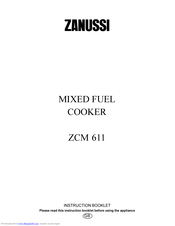 Zanussi ZCM 611 Instruction Booklet