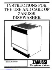 Zanussi DP500 Instructions For Use And Care Manual