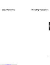 Loewe TV set Operating Instructions Manual