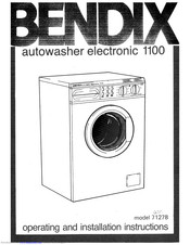 BENDIX Electronic 1100 Operating And Installation Instructions
