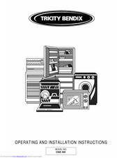 TRICITY BENDIX CSIE 500 Operating And Installation Instructions