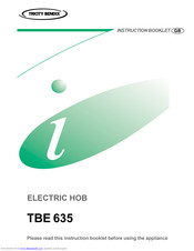 Tricity Bendix TBE 635 Instruction Booklet