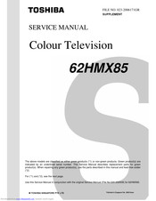 Toshiba 62HMX85 Service Manual