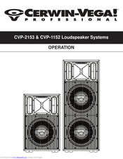 Cerwin-Vega CVP-1152 Operation Manual
