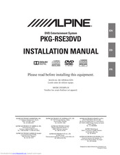 Alpine PKG-RSE3DVD Installation Manual