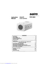 Sanyo VCC-3924 Instruction Manual