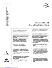 Jøtul GI 350 DV Scan 65i Installation And Operation Instructions Manual