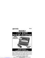 Vector VEC023 Owner's Manual & Warranty Information