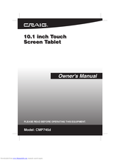 Craig CMP745d Owner's Manual