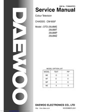Daewoo DTD-29U8MT Service Manual
